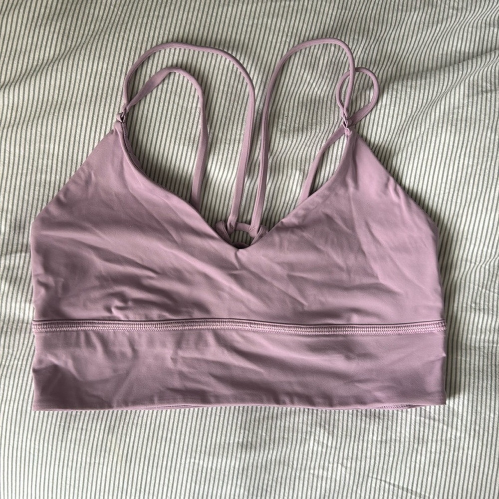 Size 8 lavender lululemon sports bra